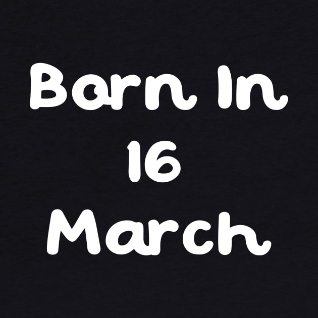 Born In 16 March by Fandie